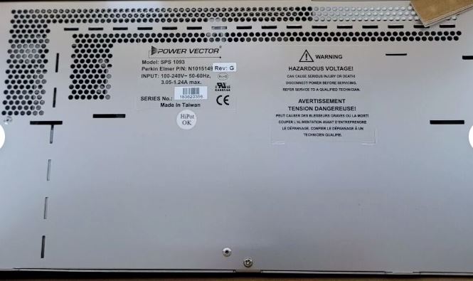 POWER VECTOR SPS-1093 PERKIN ELMER N1015159 N1015149 (Lambda 25 UV-VIS)